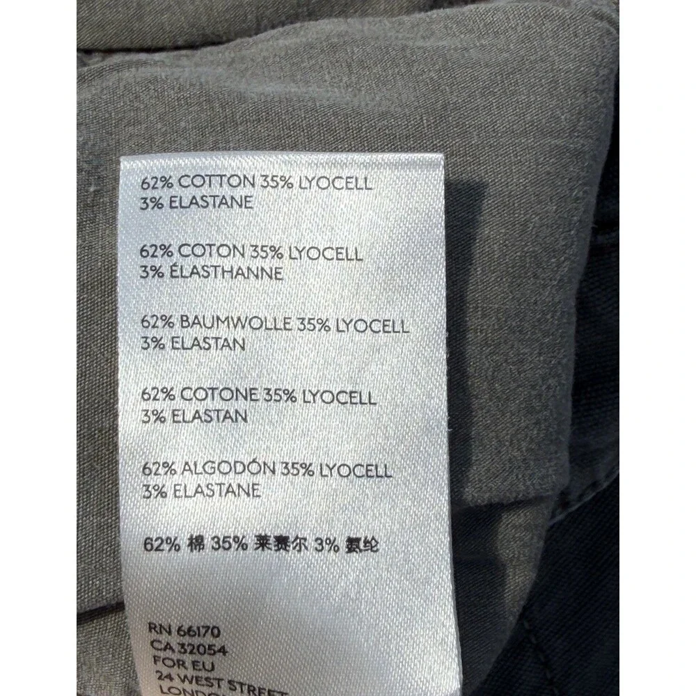 ANTHROPOLOGIE Liza Utility Shorts pleated button front stretch shorts sz 26 - Picture 7 of 10